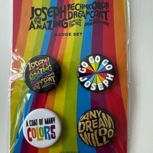 Joseph and the amazing technicolor dreamcoat- Badge Set